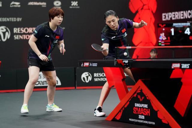 陈熠/蒯曼实现逆转 赢新加坡大满贯女双首秀胜利